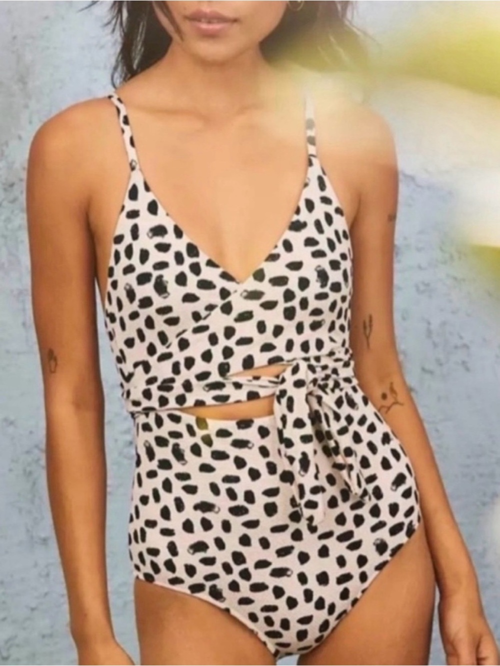 Aerie NWOT One-Piece Wrap Swimsuit - Picture 2 of 3